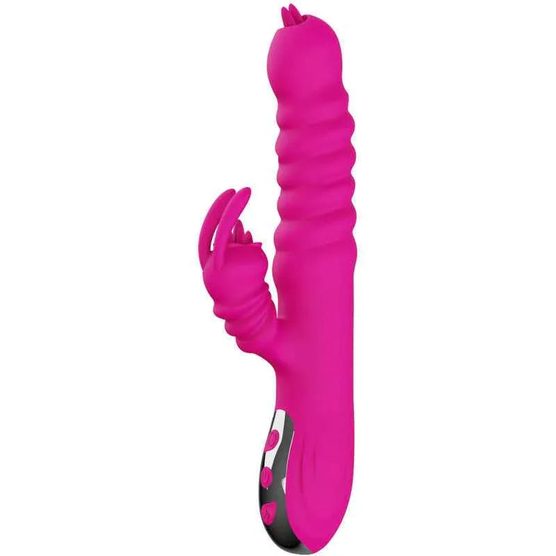 ARMONY - RABBIT DOPPELZUNGE MULTIFUNKTIONSVIBRATOR FUCHSIA WRMEEFFEKT - Vanelion Paradise