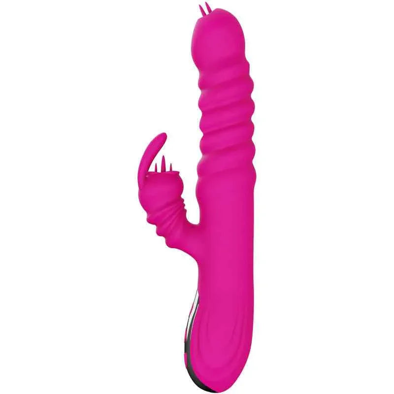 ARMONY - RABBIT DOPPELZUNGE MULTIFUNKTIONSVIBRATOR FUCHSIA WRMEEFFEKT - Vanelion Paradise