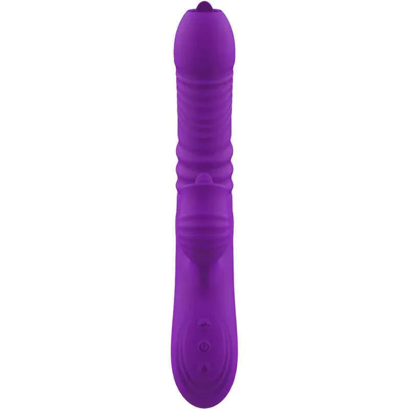 ARMONY - VOLLSTNDIGER G-PUNKT-KANINCHENVIBRATOR MIT STIMULIERENDEM ZUNGENVIOLETTEN WRMEEFFEKT - Vanelion Paradise
