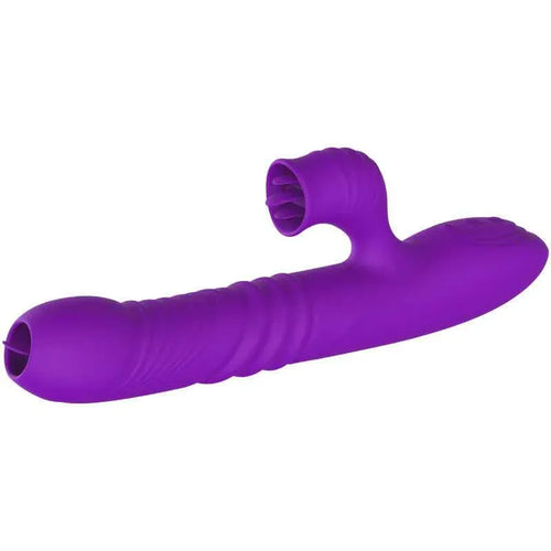 ARMONY - VOLLSTNDIGER G-PUNKT-KANINCHENVIBRATOR MIT STIMULIERENDEM ZUNGENVIOLETTEN WRMEEFFEKT - Vanelion Paradise