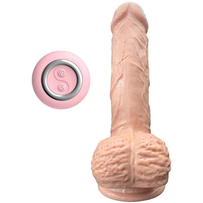 ARMONY - REALISTISCHER VIBRATOR & STOßDILDO MIT ZUNGENSTIMULATOR 19 CM - Vanelion Paradise
