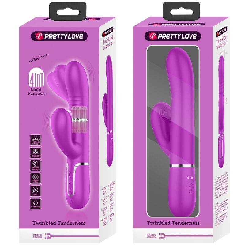 PRETTY LOVE - MULTIFUNKTIONS-G-SPOT-VIBRATOR FUCHSIA