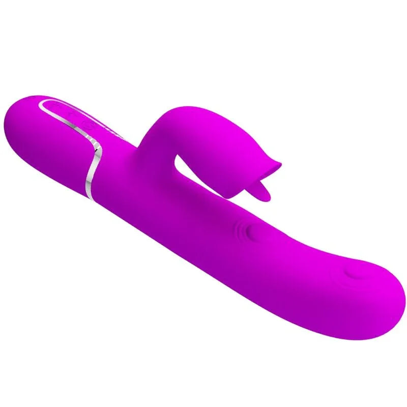 PRETTY LOVE - KANINCHENVIBRATOR MIT LECKENDEM FUCHSIA - Vanelion Paradise