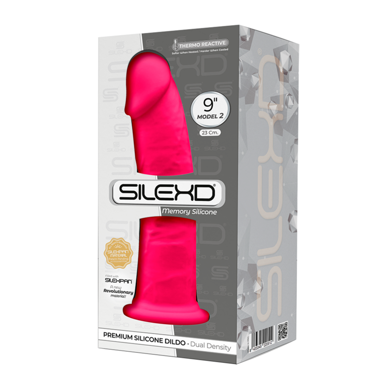 SILEXD - MODELL 2 REALISTISCHER PENIS PREMIUM SILEXPAN SILIKON FUCHSIA 23 CM