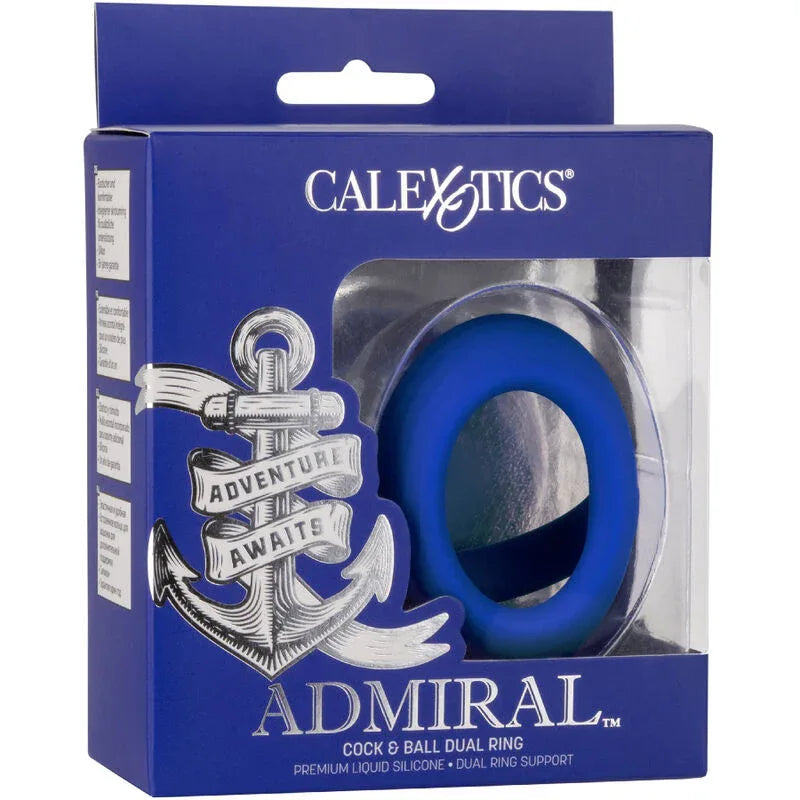 CALEXOTICS - ADMIRAL COCK BALL DUAL RING BLAU - Vanelion Paradise