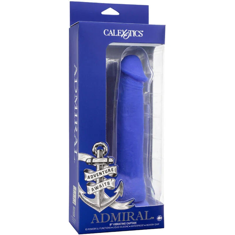 CALEXOTICS - ADMIRAL KAPITN REALISTISCHER DILDO-VIBRATOR BLAU - Vanelion Paradise