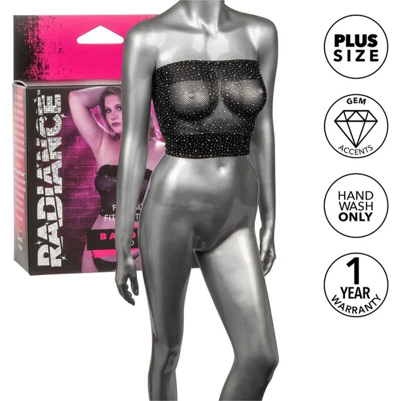 CALEXOTICS - RADIANCE BANDEAU TOP RHINE PLUS SIZE - Vanelion Paradise