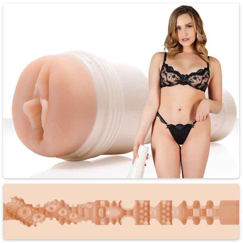 FLESHLIGHT - MIA MALKOVA VAGINA LVL UP + UNIVERSAL LAUNCH + SCHMIERMITTEL IN AQUA-QUALITÄT 50 ML - Vanelion Paradise