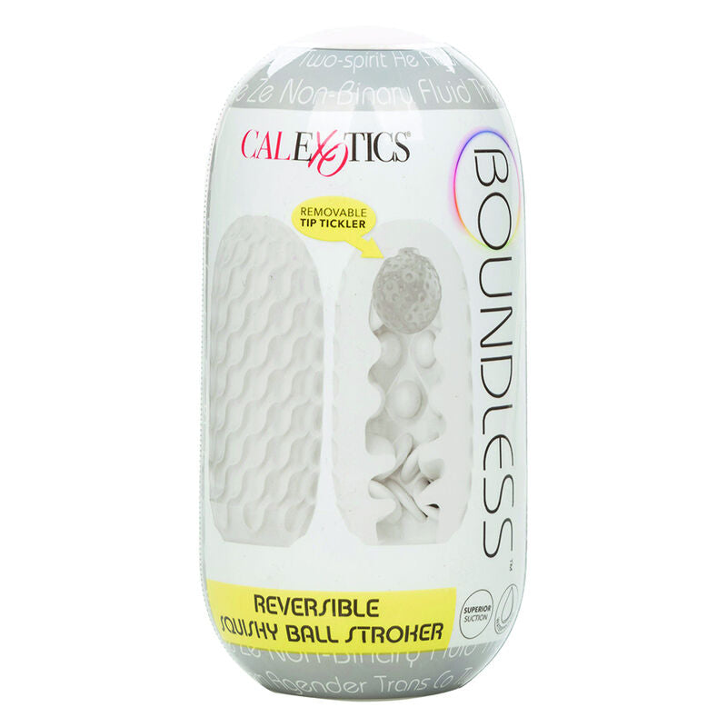 CALEXOTICS - BOUNDLESS REVERSIBLE SQUISHY BALL STROKE GELB