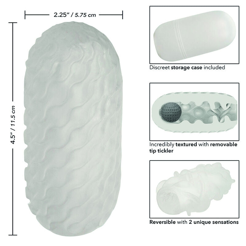 CALEXOTICS - BOUNDLESS REVERSIBLE SQUISHY BALL STROKE GELB