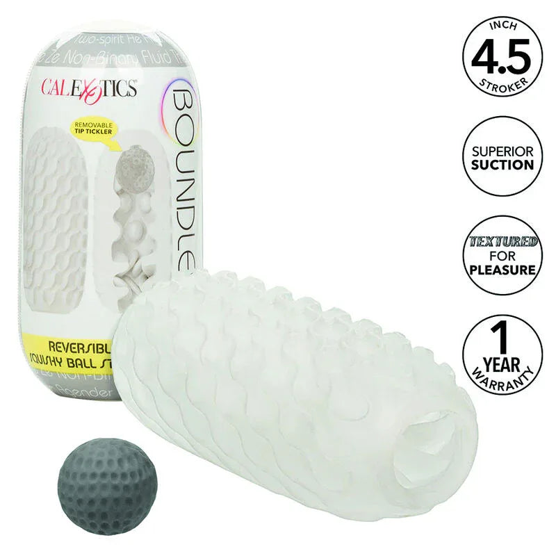 CALEXOTICS - BOUNDLESS REVERSIBLE SQUISHY BALL STROKE GELB - Vanelion Paradise