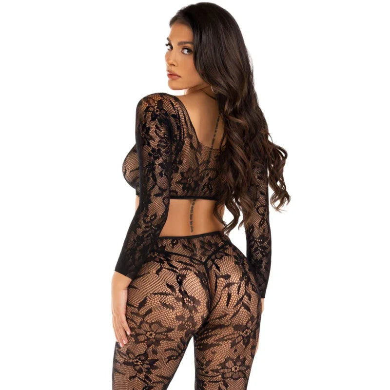 LEG AVENUE - SET AUS KURZEM OBERTEIL UND STRUMPFHOSE - Vanelion Paradise