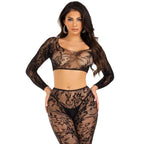 LEG AVENUE - SET AUS KURZEM OBERTEIL UND STRUMPFHOSE - Vanelion Paradise