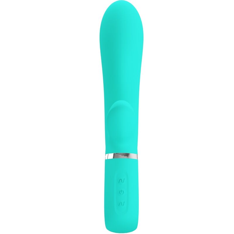 PRETTY LOVE - THOMAS MULTIFUNKTIONS-G-SPOT-VIBRATOR AQUA GREEN