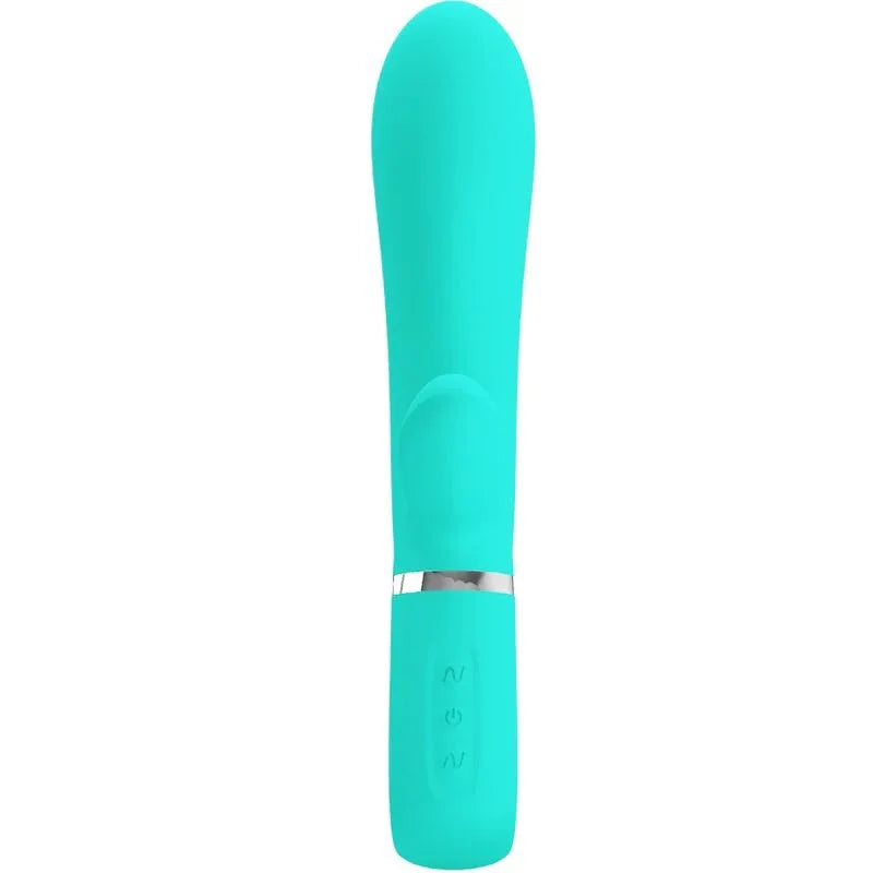 Pretty Love „Thomas“ G-Punkt & Rabbit Vibrator – Aqua Green - Vanelion Paradise