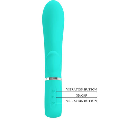 PRETTY LOVE - THOMAS MULTIFUNKTIONS-G-SPOT-VIBRATOR AQUA GREEN