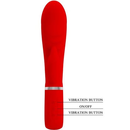 PRETTY LOVE - PRESCOTT MULTIFUNKTIONS-G-SPOT-VIBRATOR ROT