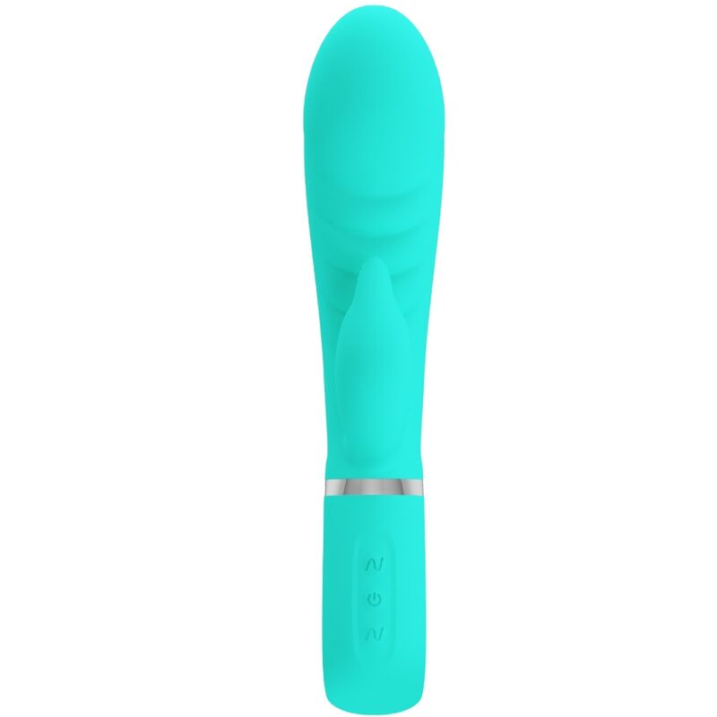 PRETTY LOVE - PRESCOTT MULTIFUNKTIONS-G-SPOT-VIBRATOR AQUA GREEN