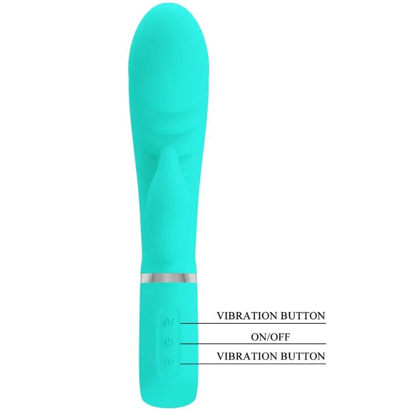 PRETTY LOVE - PRESCOTT MULTIFUNKTIONS-G-SPOT-VIBRATOR AQUA GREEN - Vanelion Paradise