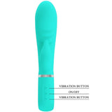 PRETTY LOVE - PRESCOTT MULTIFUNKTIONS-G-SPOT-VIBRATOR AQUA GREEN - Vanelion Paradise