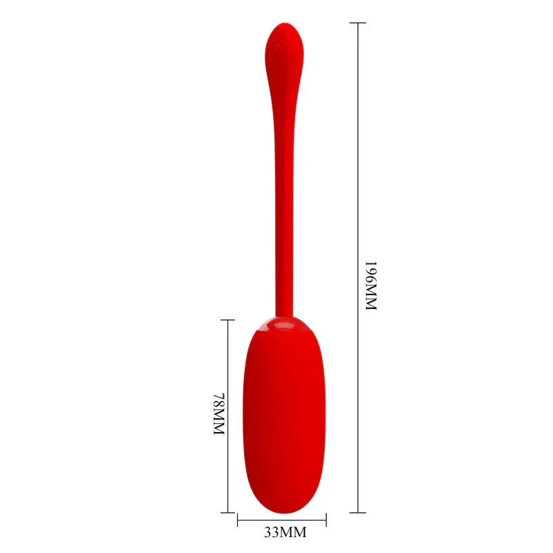 PRETTY LOVE - JULIUS WASSERDICHTES, WIEDERAUFLADBARES VIBRIERENDES EI ROT - Vanelion Paradise