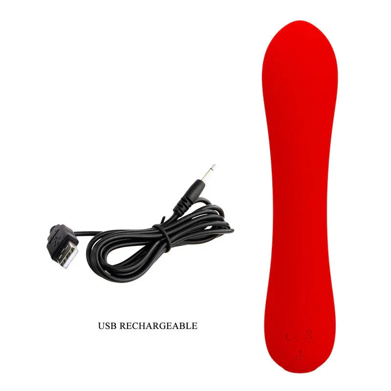 PRETTY LOVE - PRESCOTT WIEDERAUFLADBARER VIBRATOR ROT - Vanelion Paradise