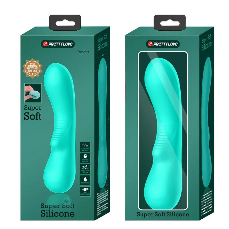 PRETTY LOVE - PRESCOTT WIEDERAUFLADBARER VIBRATOR AQUA GREEN - Vanelion Paradise