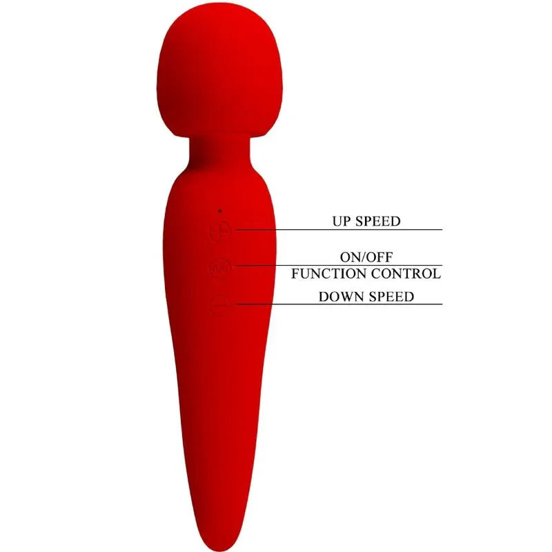 PRETTY LOVE - MEREDITH MASSAGER 12 VIBRATIONSMODI ROT - Vanelion Paradise