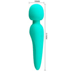 PRETTY LOVE - MEREDITH MASSAGER 12 VIBRATIONSMODI AQUA GRÜN - Vanelion Paradise