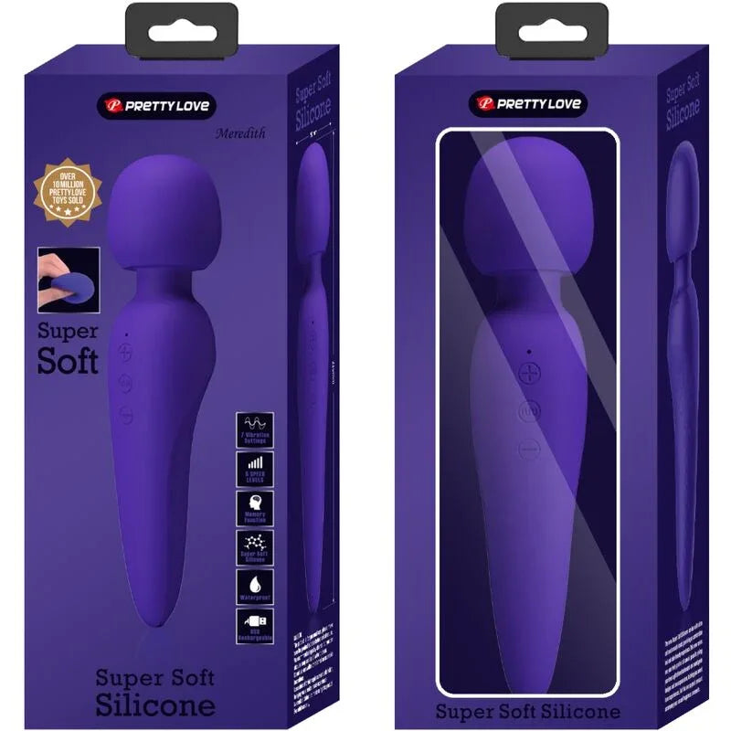 PRETTY LOVE - MEREDITH MASSAGER 12 VIBRATIONSMODI LILA - Vanelion Paradise