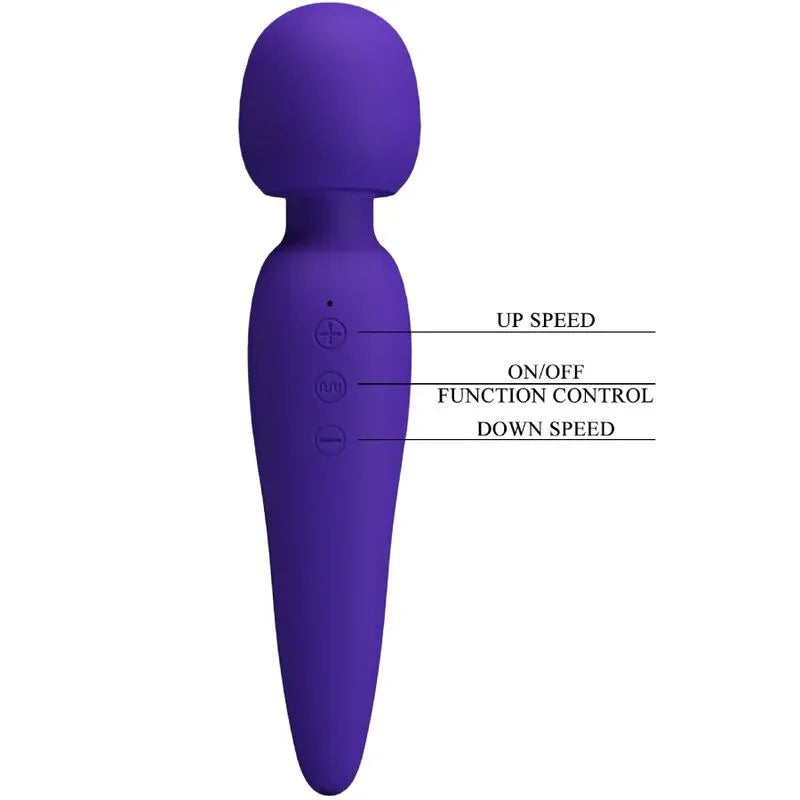 PRETTY LOVE - MEREDITH MASSAGER 12 VIBRATIONSMODI LILA - Vanelion Paradise
