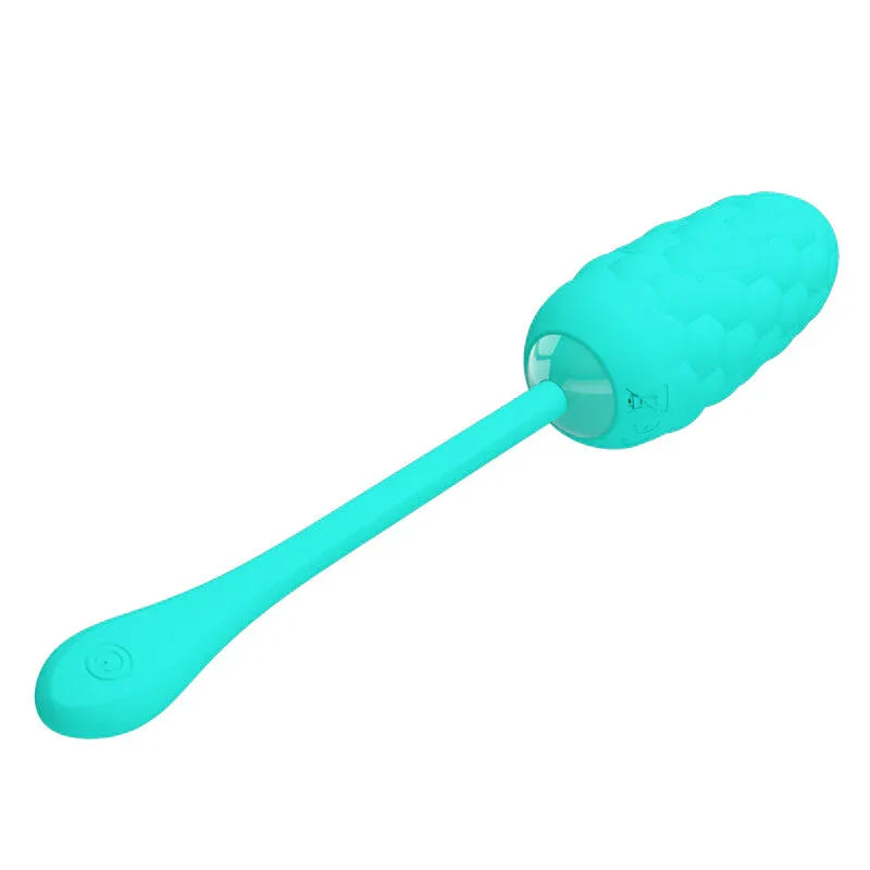 PRETTY LOVE - VIBRIERENDES EI MIT WIEDERAUFLADBARER MEERESTEXTUR IN AQUAGRÜN - Vanelion Paradise
