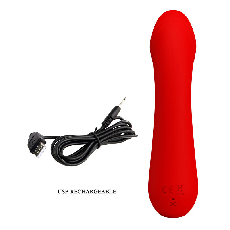 PRETTY LOVE - CETUS WIEDERAUFLADBARER VIBRATOR ROT