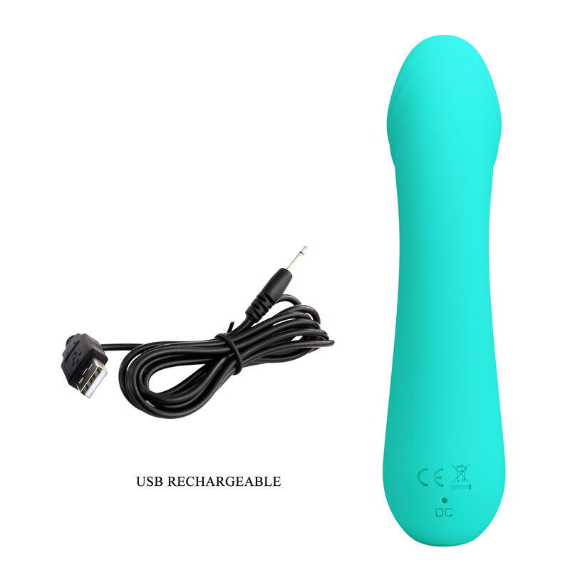 PRETTY LOVE - CETUS WIEDERAUFLADBARER VIBRATOR AQUA GREEN