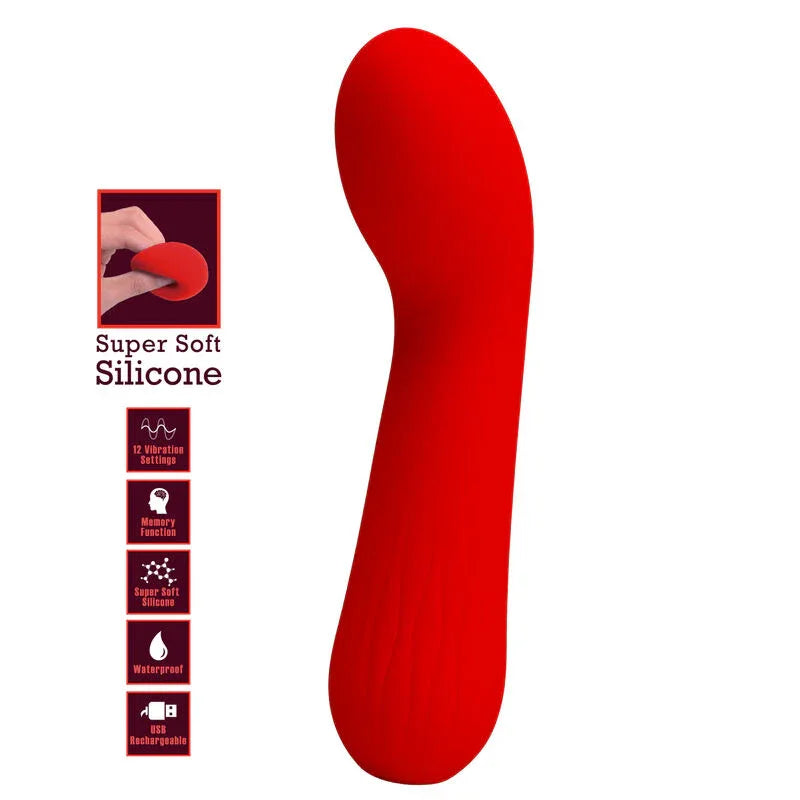 PRETTY LOVE - FAUN WIEDERAUFLADBARER VIBRATOR ROT - Vanelion Paradise