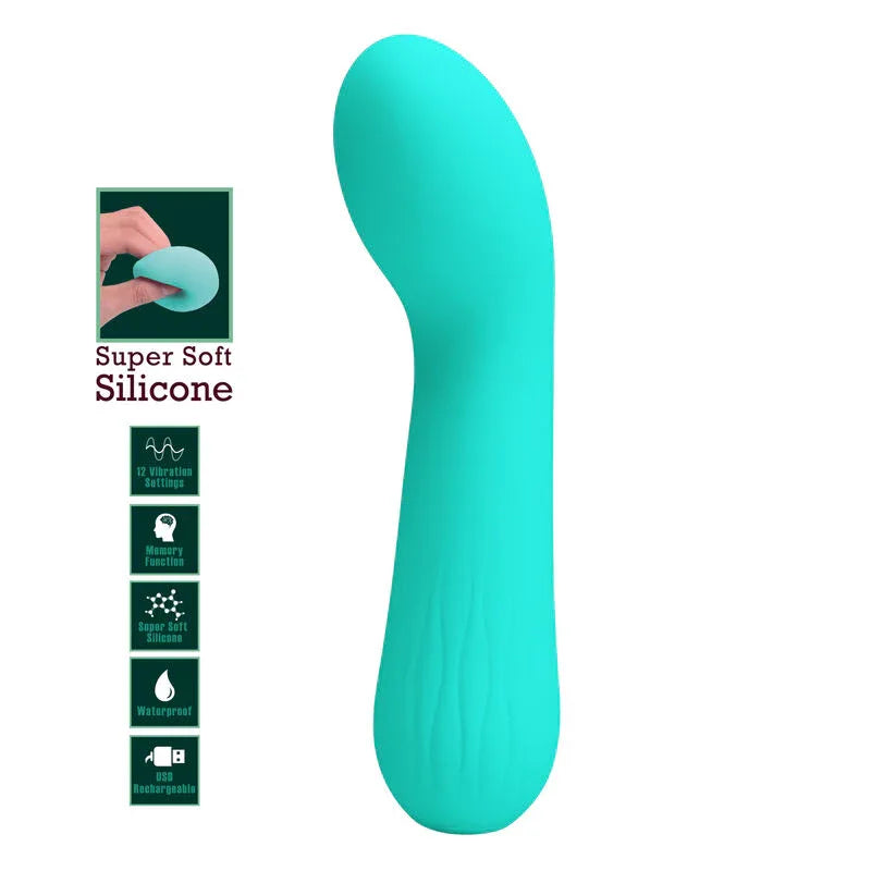 PRETTY LOVE - FAUN WIEDERAUFLADBARER VIBRATOR AQUAGRÜN - Vanelion Paradise