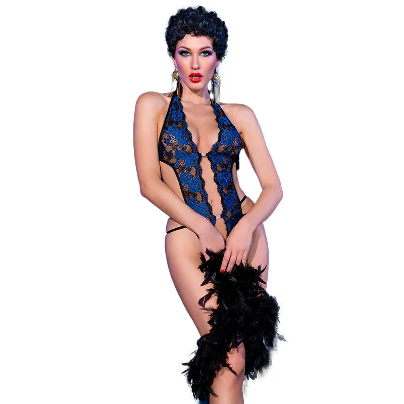 CHILIROSE - CR 4479 BODYSUIT MIT SCHRITTFREIEN BLAU S/M - Vanelion Paradise