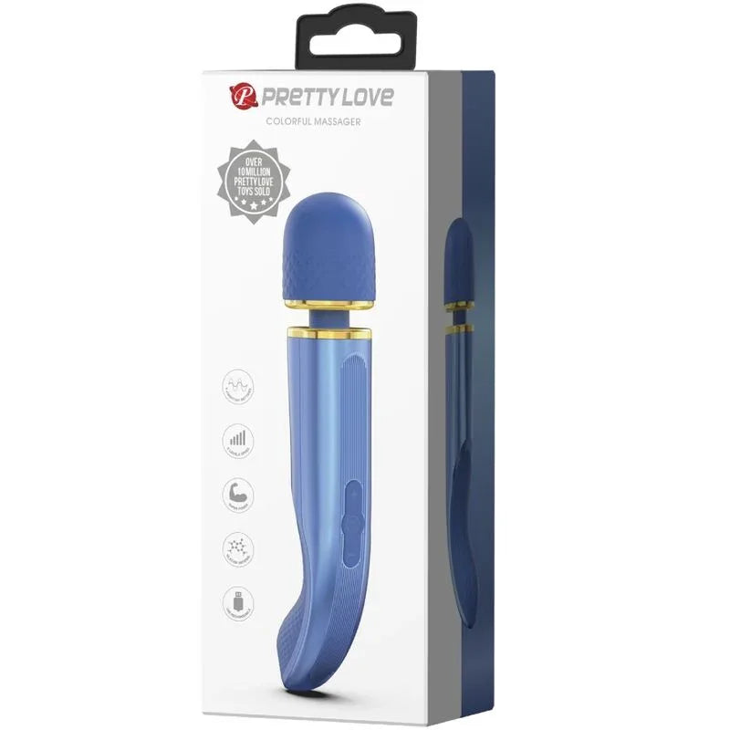PRETTY LOVE - MASSAGER 7 VIBRATIONSMODI BLAU - Vanelion Paradise