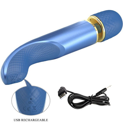 PRETTY LOVE - MASSAGER 7 VIBRATIONSMODI BLAU