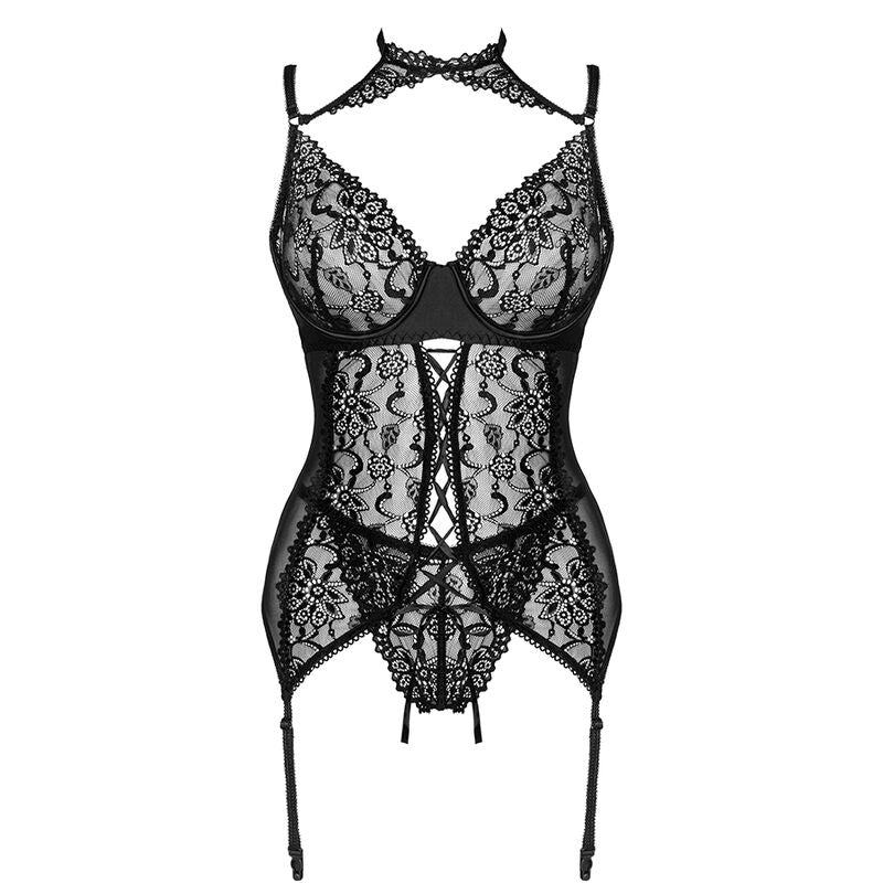 LIVCO CORSETTI FASHION - GIELLANDRA FOR THE SENSES COLLECTION KORSETT + PANTY SCHWARZ