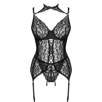 LIVCO CORSETTI FASHION - GIELLANDRA FOR THE SENSES COLLECTION KORSETT + PANTY SCHWARZ