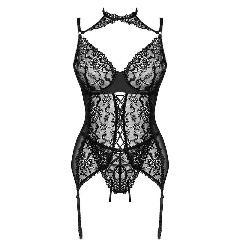 LIVCO CORSETTI FASHION - GIELLANDRA FOR THE SENSES COLLECTION KORSETT + PANTY SCHWARZ - Vanelion Paradise