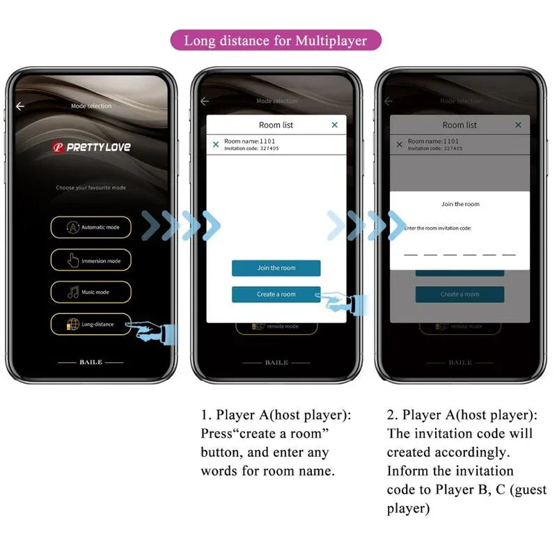 PRETTY LOVE - JAYLEEN VIBRATOR MIT APP-FERNBEDIENUNG LILA - Vanelion Paradise