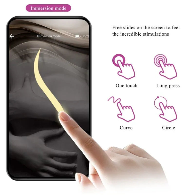 PRETTY LOVE - JAYLEEN VIBRATOR MIT APP-FERNBEDIENUNG LILA - Vanelion Paradise