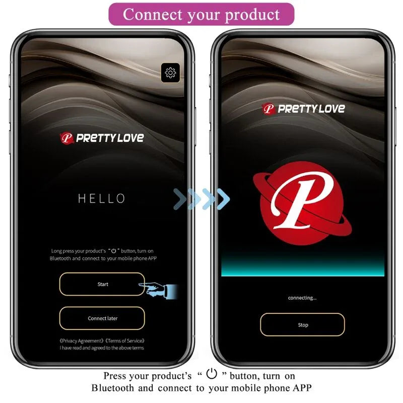 PRETTY LOVE - JAYLEEN VIBRATOR MIT APP-FERNBEDIENUNG LILA - Vanelion Paradise