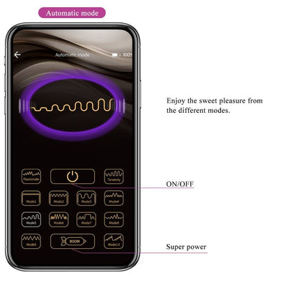 PRETTY LOVE - JAYLEEN VIBRATOR MIT APP-FERNBEDIENUNG LILA