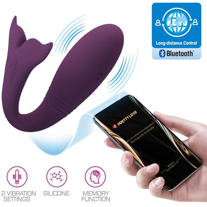 PRETTY LOVE - JAYLEEN VIBRATOR MIT APP-FERNBEDIENUNG LILA