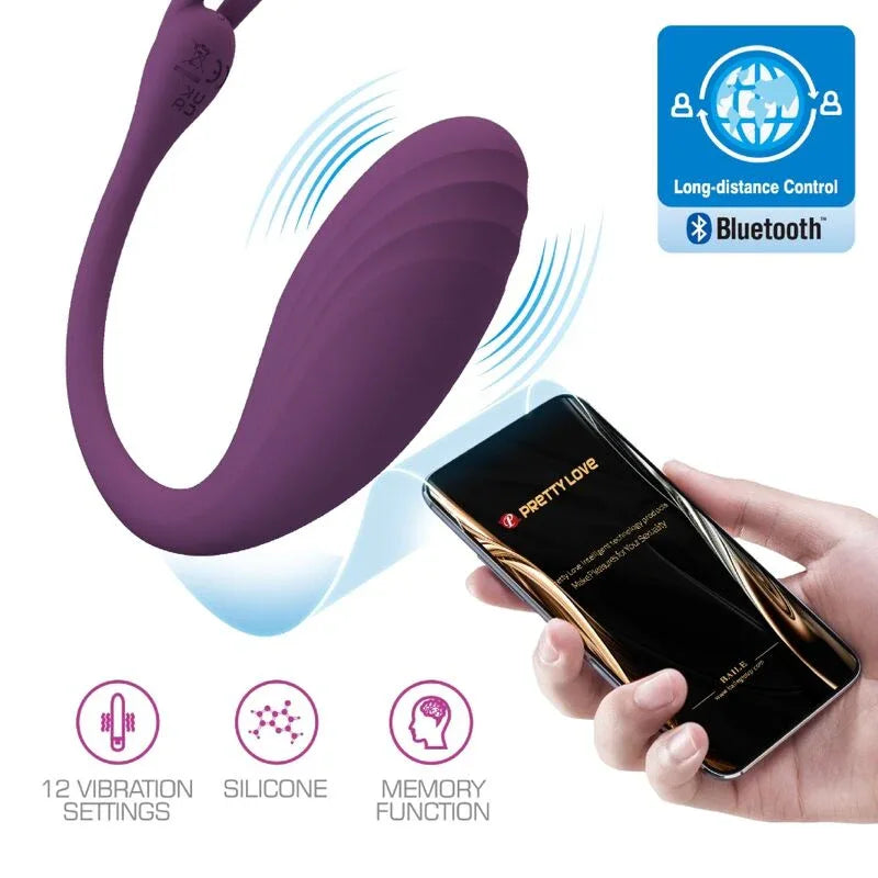 PRETTY LOVE - CATALINA VIBRATOR APP FERNBEDIENUNG LILA - Vanelion Paradise