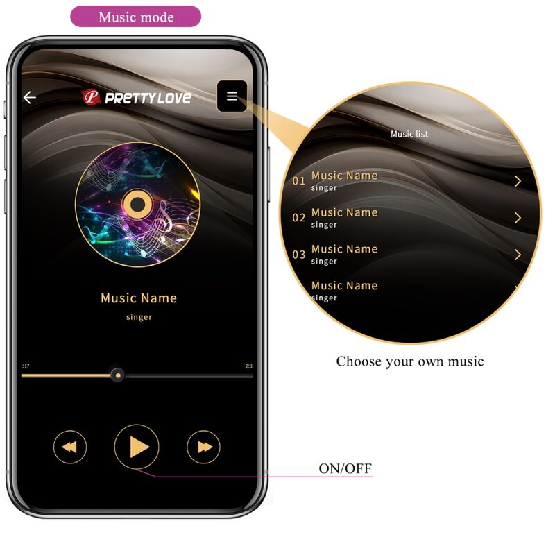 PRETTY LOVE - CATALINA VIBRATOR APP FERNBEDIENUNG LILA