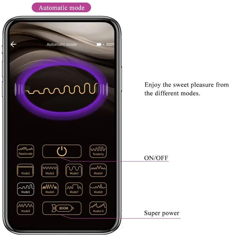 PRETTY LOVE - CATALINA VIBRATOR APP FERNBEDIENUNG LILA - Vanelion Paradise